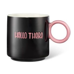 Tabitha Brown | "Hello There" Mug | Black/Pink 16 Oz